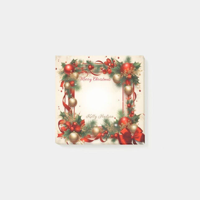 Notas Post-it® Feliz Navidad (Anverso)