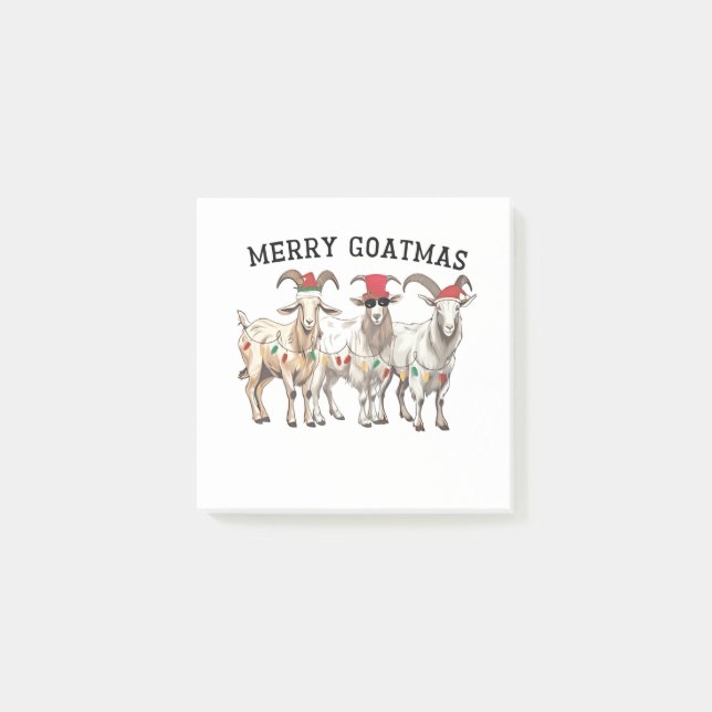 Notas Post-it® Feliz Navidad a los animales de Goatmas (Anverso)