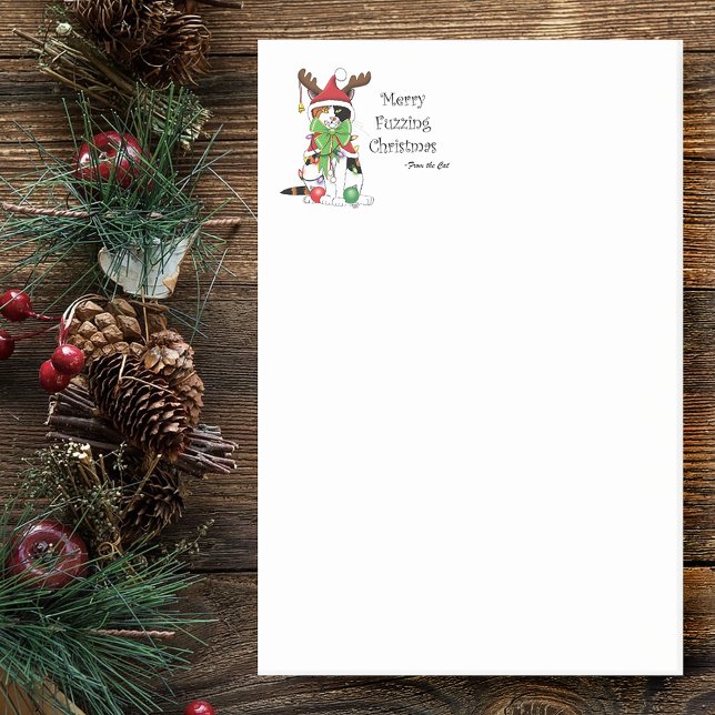 Notas Post-it® Feliz Navidad Calico Cat (Subido por el creador)