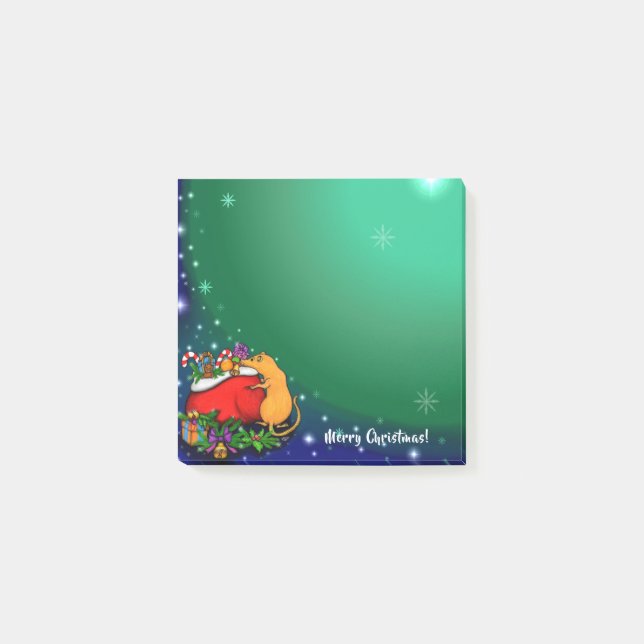 Notas Post-it® Feliz Navidad con el príncipe rata (Anverso)