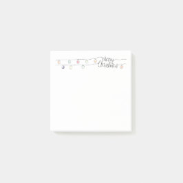 Notas Post-it® Feliz Navidad con luces