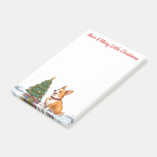 Notas Post-it® Feliz Navidad - Corgi
