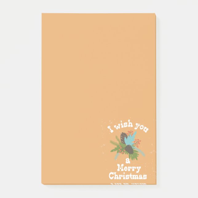 Notas Post-it® Feliz Navidad Decoración (Anverso)