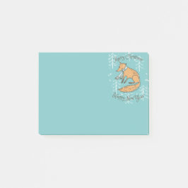 Notas Post-it® Feliz Navidad Fox Cozy