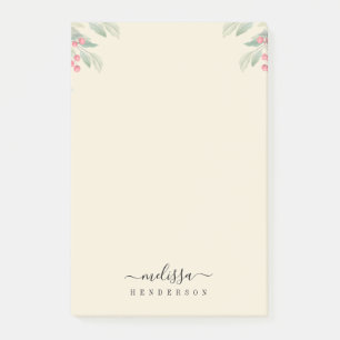 Notas Post-it® Feliz Navidad Red Berries Festividad Botánica