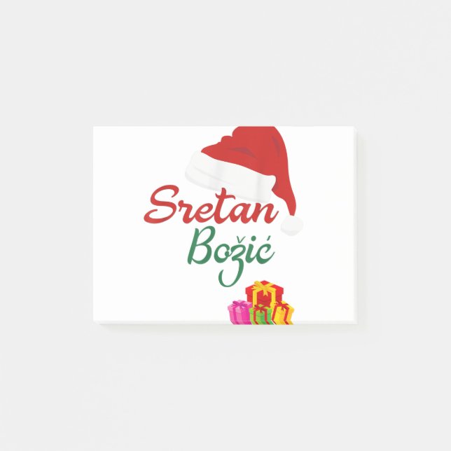 Notas Post-it® Feliz Navidad sretan bozic hrvatski croatia hrv (Anverso)