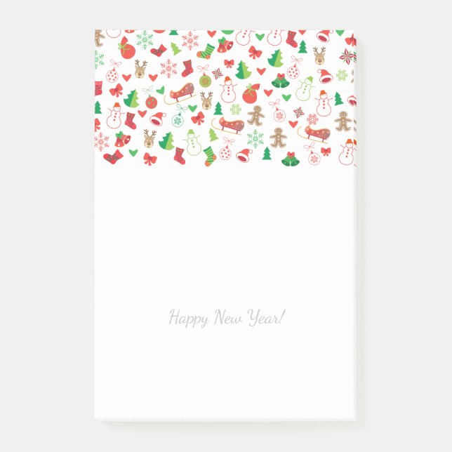 Notas Post-it® ¡Feliz Navidad y Feliz Año Nuevo! NAVIDAD (Anverso)