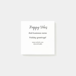 Notas Post-it® Feliz Navidades de vibraciones saludos de vacacion