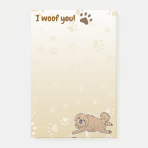 Notas Post-it® Feliz Perro Pekín, amante de ti