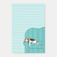 Feliz sofá Beagle| Perro travieso
