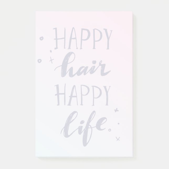 Notas Post-it® Feliz vida (Anverso)