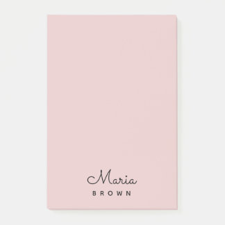 Notas Post-it® Feminina Minimalista rosa rosa moderna de Rubor