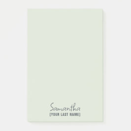 Notas Post-it® Feminine Minimalist Notepad | Dusty Sage