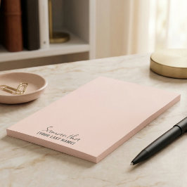 Notas Post-it® Feminine Minimalist Notepad | Rose Beige
