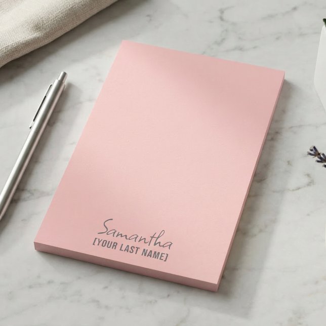 Notas Post-it® Feminine Minimalist Notepad | Rose Beige (Feminine Minimalist Notepad  Rose Beige)