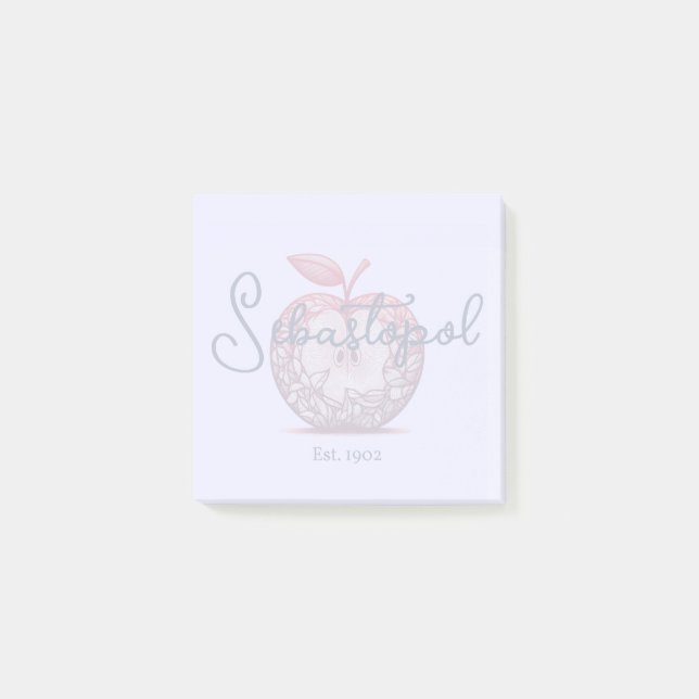 Notas Post-it® Feria de Apple Sebastopol California Gravenstein (Anverso)