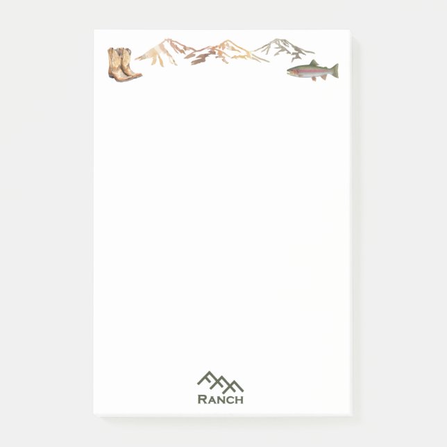 Notas Post-it® FFF Ranch  (Anverso)