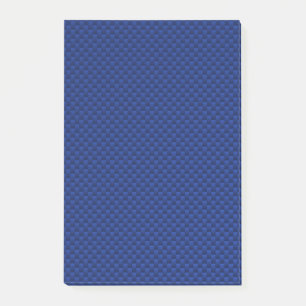 Notas Post-it® Fibra De Carbono Azul Como Decoración De Impresión