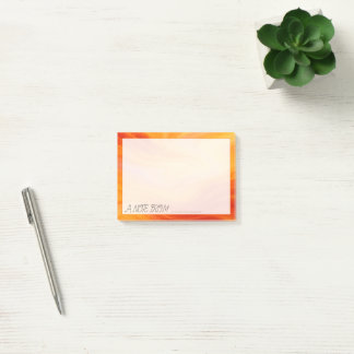 Notas Post-it® Fiery Naranja Gold Marble Post-it Notes