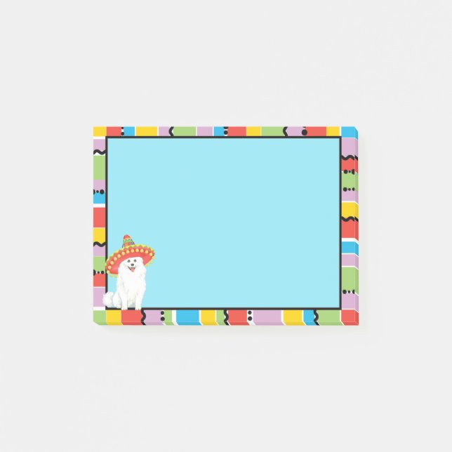 Notas Post-it® Fiesta American Eskimo Dog (Anverso)