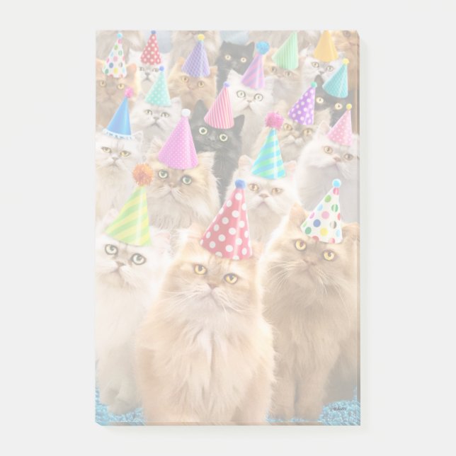 Notas Post-it® Fiesta de Gatos (Anverso)