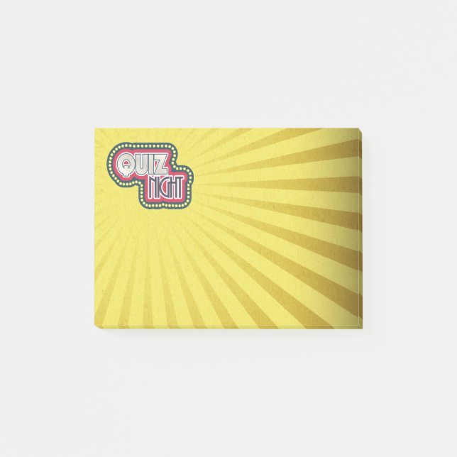 Notas Post-it® Fiesta de prueba nocturna (Anverso)