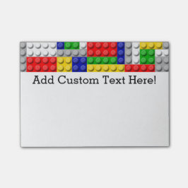 Notas Post-it® Fiesta del cumpleaños del muchacho del bloque