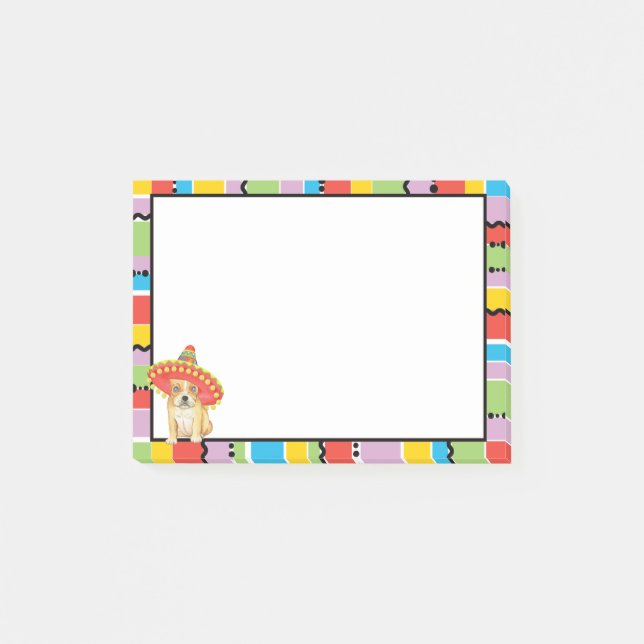 Notas Post-it® Fiesta Frenchie (Anverso)