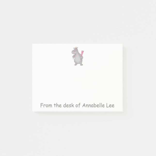 Notas Post-it® Fiesta Hippo (Anverso)