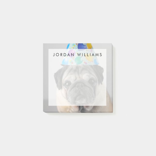 Notas Post-it® Fiesta Pug (Anverso)