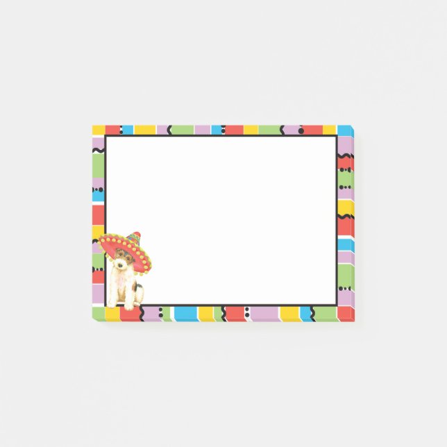 Notas Post-it® Fiesta Wire Fox Terrier (Anverso)