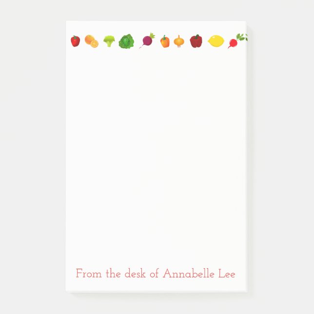 Notas Post-it® Fila de Vegitarian (Anverso)