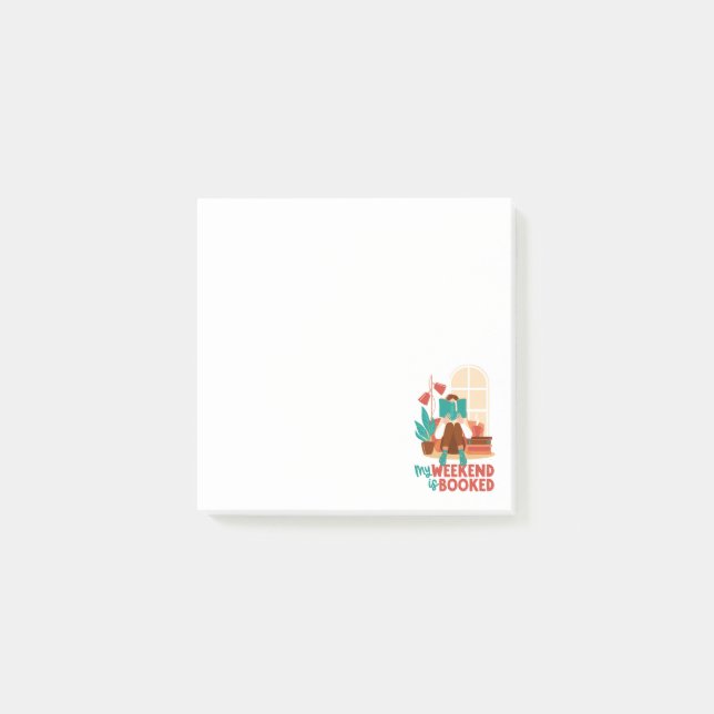 Notas Post-it® Fin de semana de los amantes de la lectura de libr (Anverso)