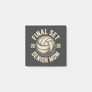 Notas Post-it® Final Set Senior Mom 2026 Graduation Volleyball