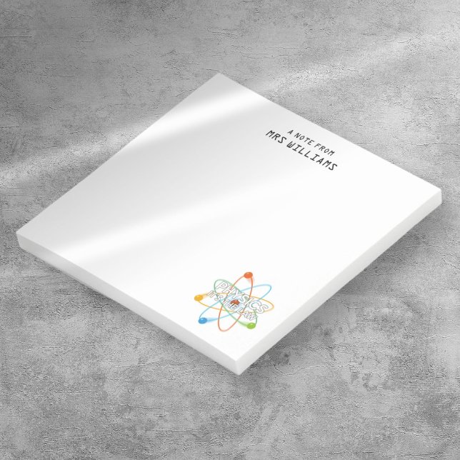 Notas Post-it® FÍSICA Personalizada ES LA Ciencia LEGAL (Personalized PHYSICS IT'S THE LAW Science Post-it Notes)