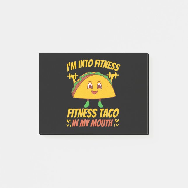 Notas Post-it® Fitness Taco Ejercicio Gym (Anverso)