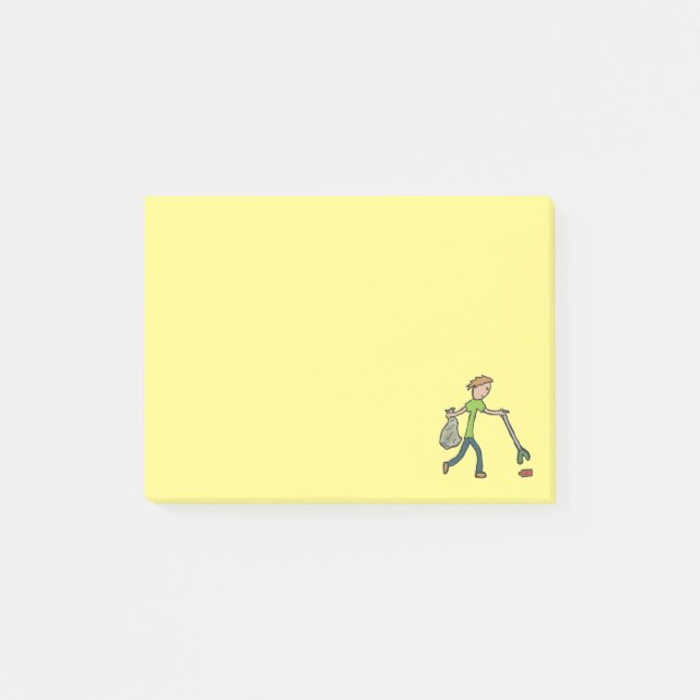 Notas Post-it® Flagelación y recogida de basura (Anverso)