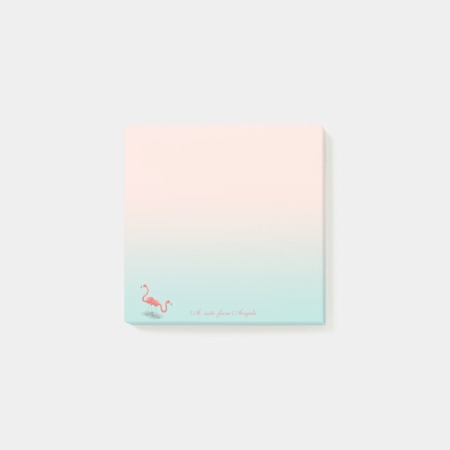 Notas Post-it® Flamencos Cute Adorables (Anverso)