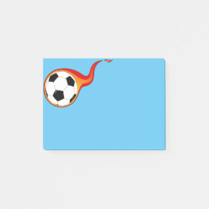 Notas Post-it® Flaming Soccer Ball Post-it-Notes