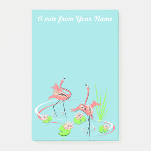 Notas Post-it® Flamingo Fandango Duo 2 Texto vertical