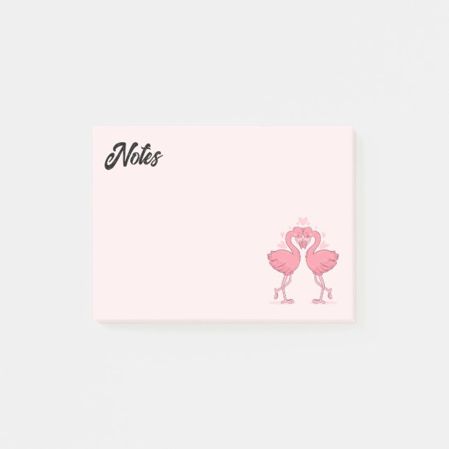 Notas Post-it® Flamingo Love Post-it Notes (Anverso)