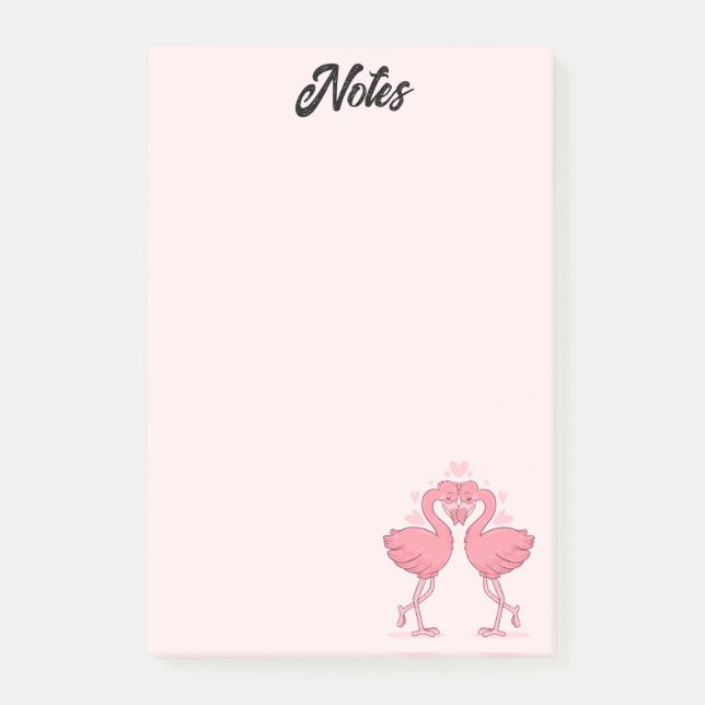 Notas Post-it® Flamingo Love Post-it Notes (Anverso)