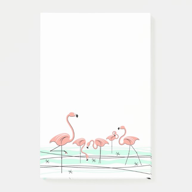 Notas Post-it® Flamingo Ocean Group post-it (Anverso)