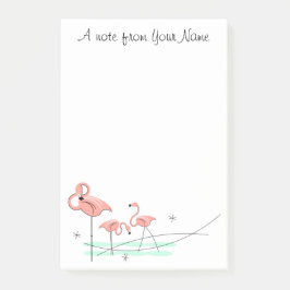 Notas Post-it® Flamingo Ocean Trio "Texto"