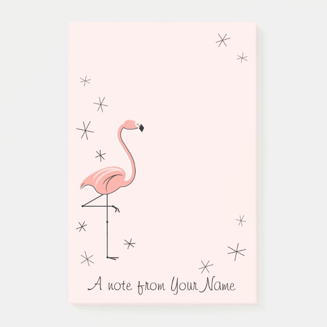Notas Post-it® Flamingo Pink "Text" vertical (Anverso)