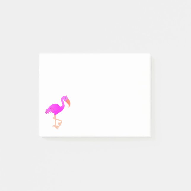 Notas Post-it® Flamingo rosa (Anverso)