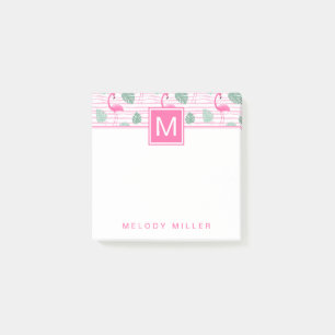 Notas Post-it® Flamingo rosa Center Square Personalizado