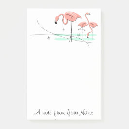 Notas Post-it® Flamingos Ocean Trio 3 "Texto"