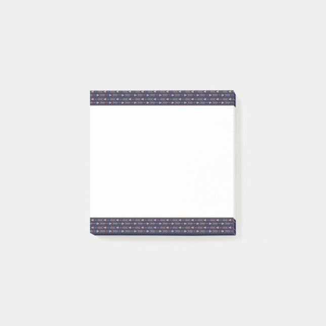 Notas Post-it® Flechas tribales bohemias de Relieve metalizado do (Anverso)