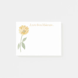 Notas Post-it® Flor amarilla vintage